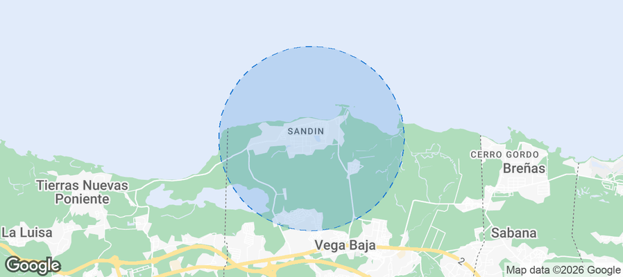 Puerto Nuevo Airbnb map
